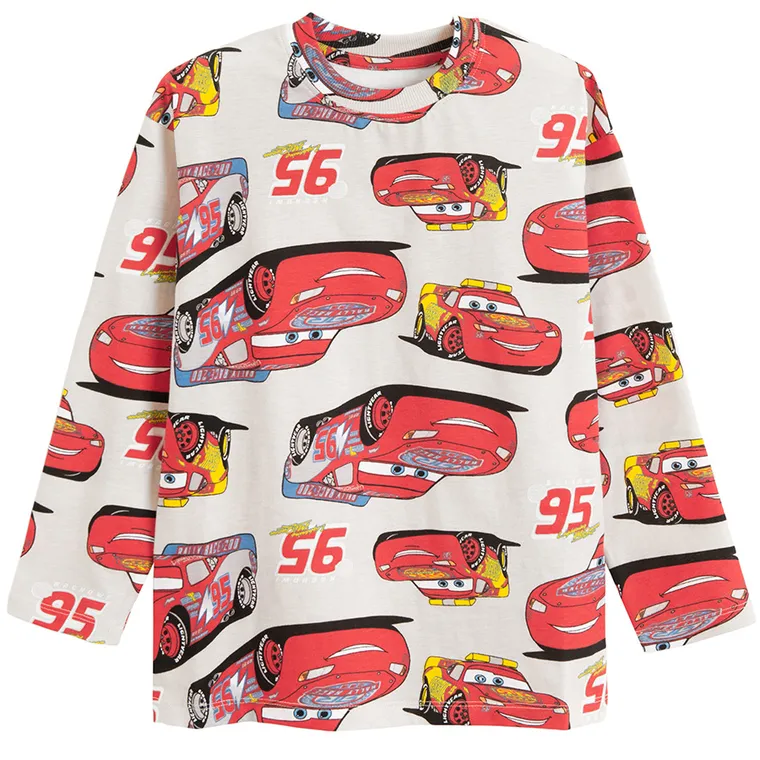 Cool Club, Bluzka chłopięca z długim rękawem, mix, Auta, zestaw, 2 szt.