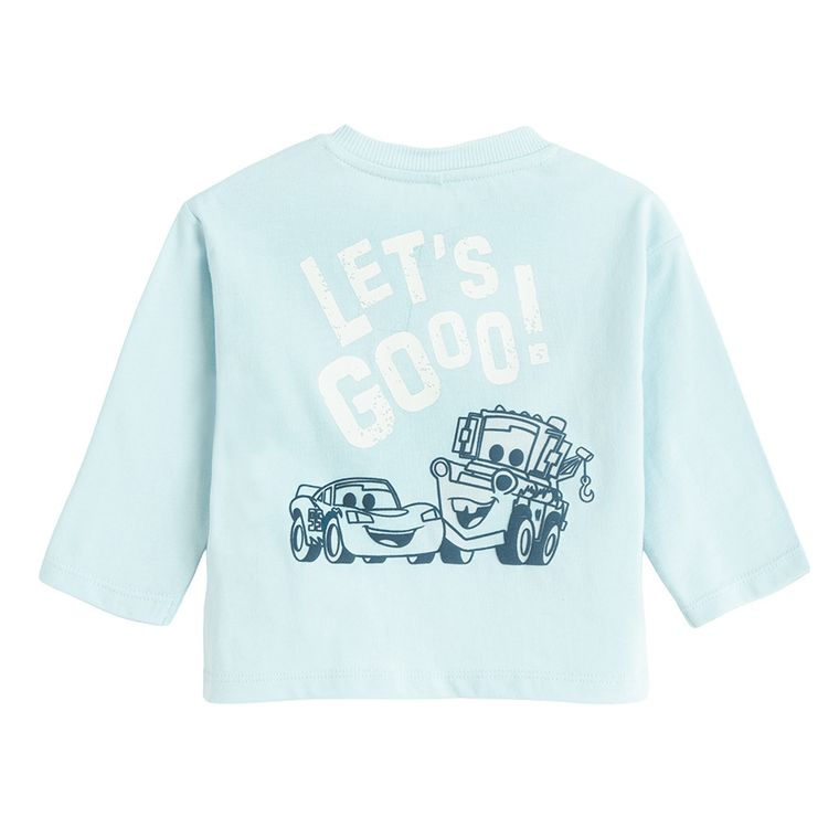 Cool Club, Bluzka chłopięca z długim rękawem, niebieska, Auta