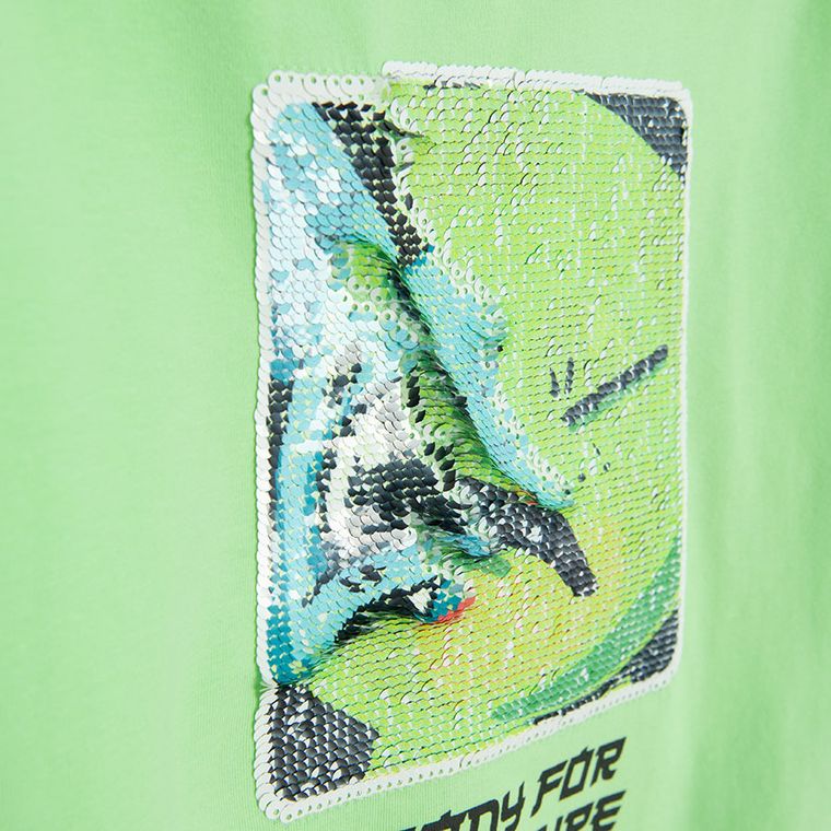 Cool Club, Bluzka chłopięca z długim rękawem, zielona