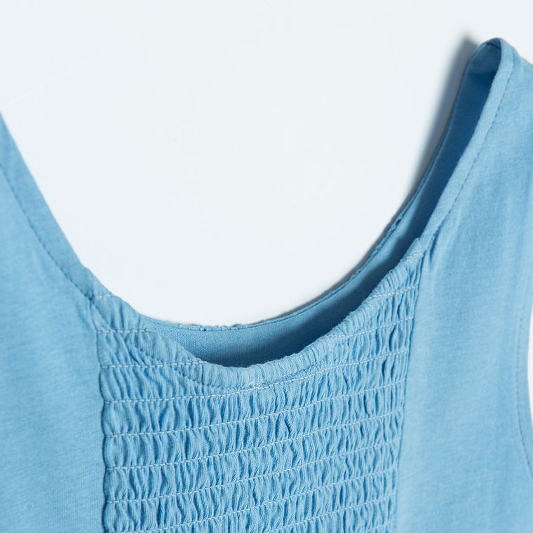 Cool Club, Bluzka dziewczęca bez rękawów, niebieska