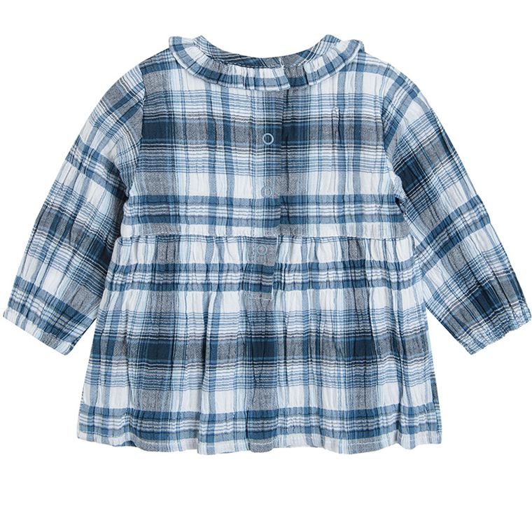 Cool Club, Bluzka dziewczęca z długim rękawem, biało-niebieska