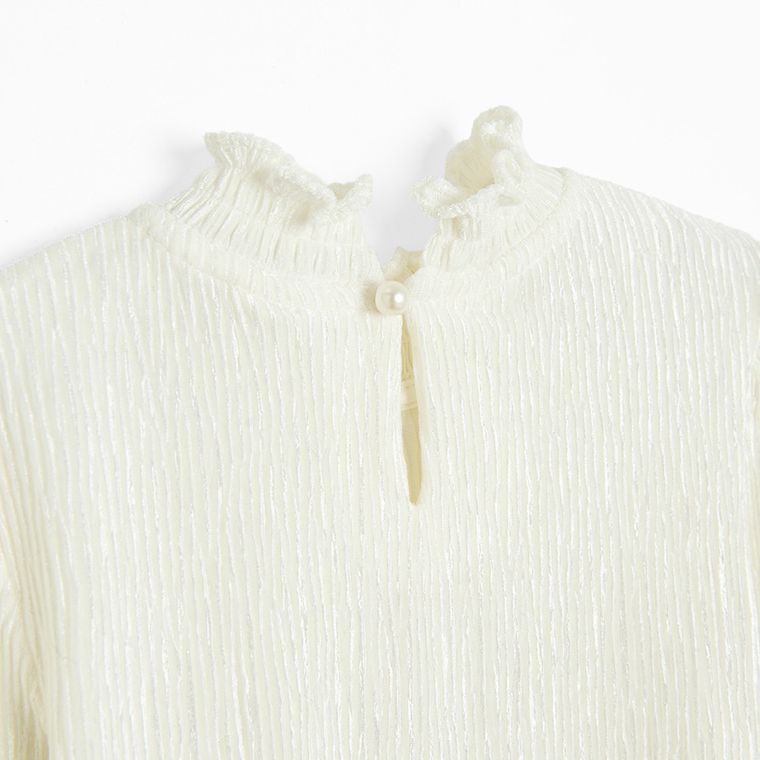 Cool Club, Bluzka dziewczęca z długim rękawem, ecru