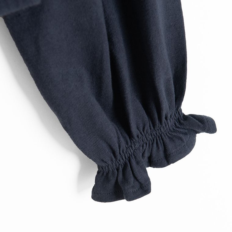 Cool Club, Bluzka dziewczęca z długim rękawem, granatowa