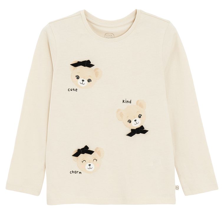 Cool Club, Bluzka dziewczęca z długim rękawem, mix, zestaw, 3 szt.