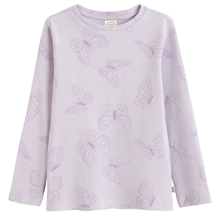 Cool Club, Bluzka dziewczęca z długim rękawem, prążkowana, mix, zestaw, 2 szt.