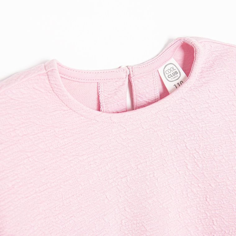 Cool Club, Bluzka dziewczęca z długim rękawem, różowa,