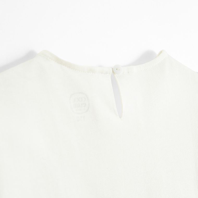 Cool Club, Bluzka dziewczęca z krótkim rękawem, biała