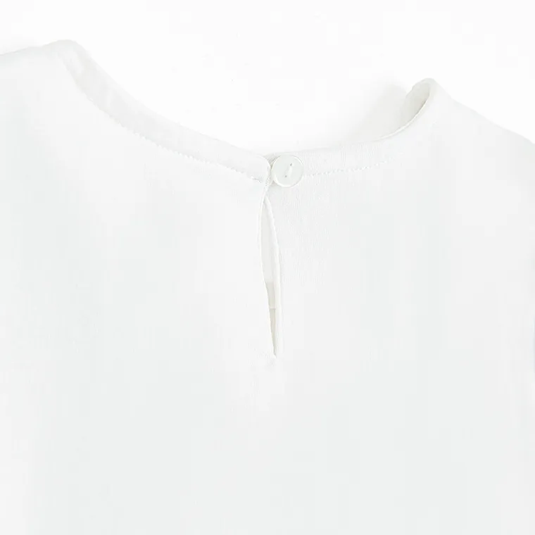 Cool Club, Bluzka dziewczęca z krótkim rękawem, biała