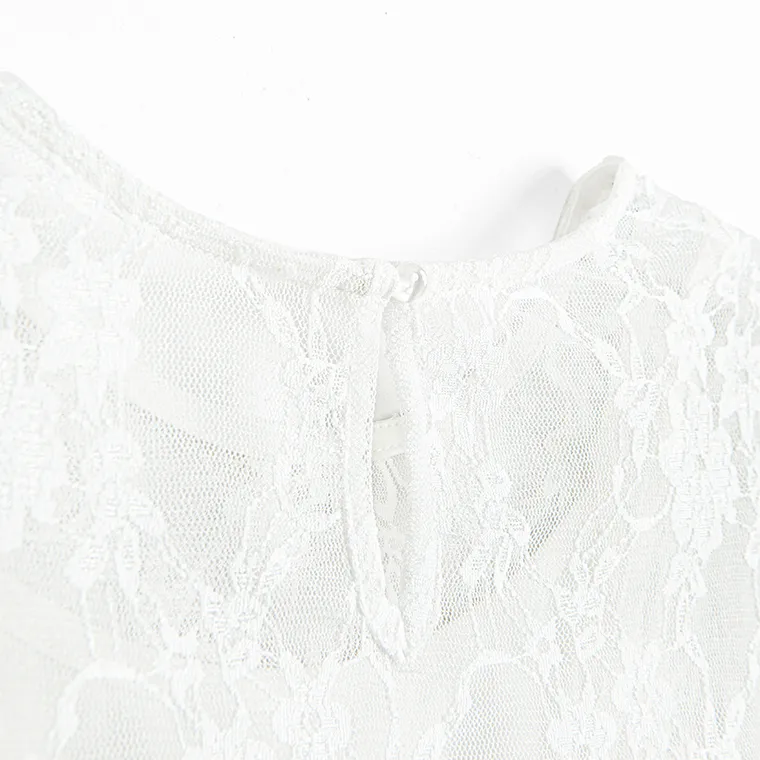 Cool Club, Bluzka dziewczęca z krótkim rękawem, biała