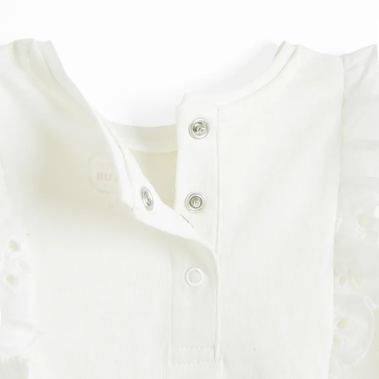 Cool Club, Bluzka dziewczęca z krótkim rękawem, biała