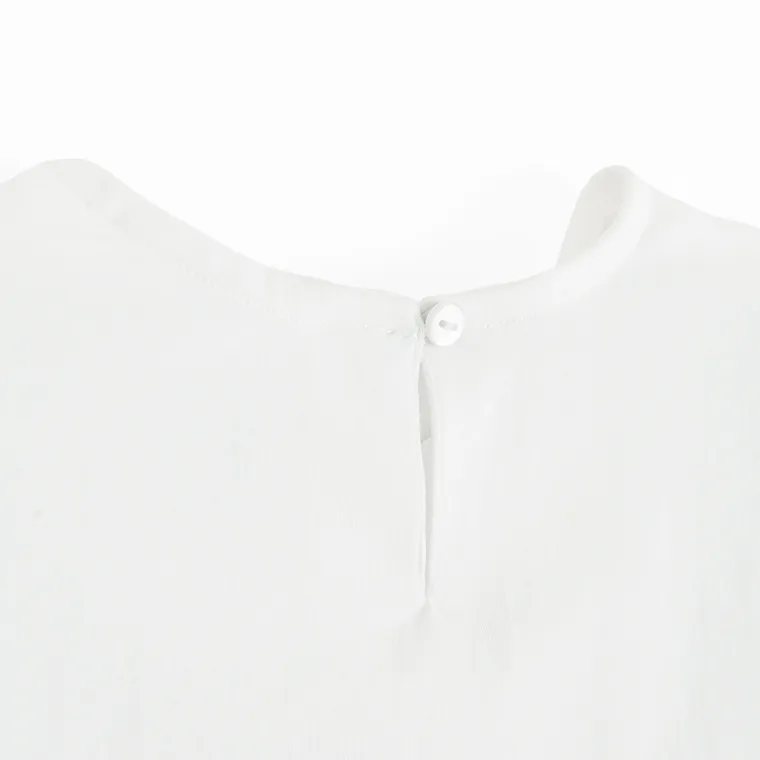 Cool Club, Bluzka dziewczęca z krótkim rękawem, biała