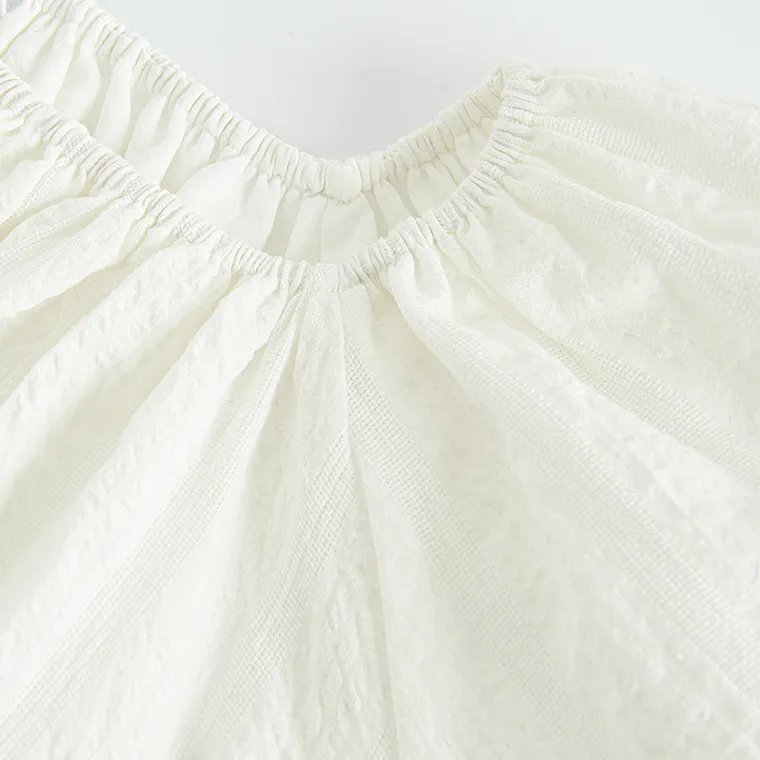 Cool Club, Bluzka dziewczęca z krótkim rękawem, crop top, biała