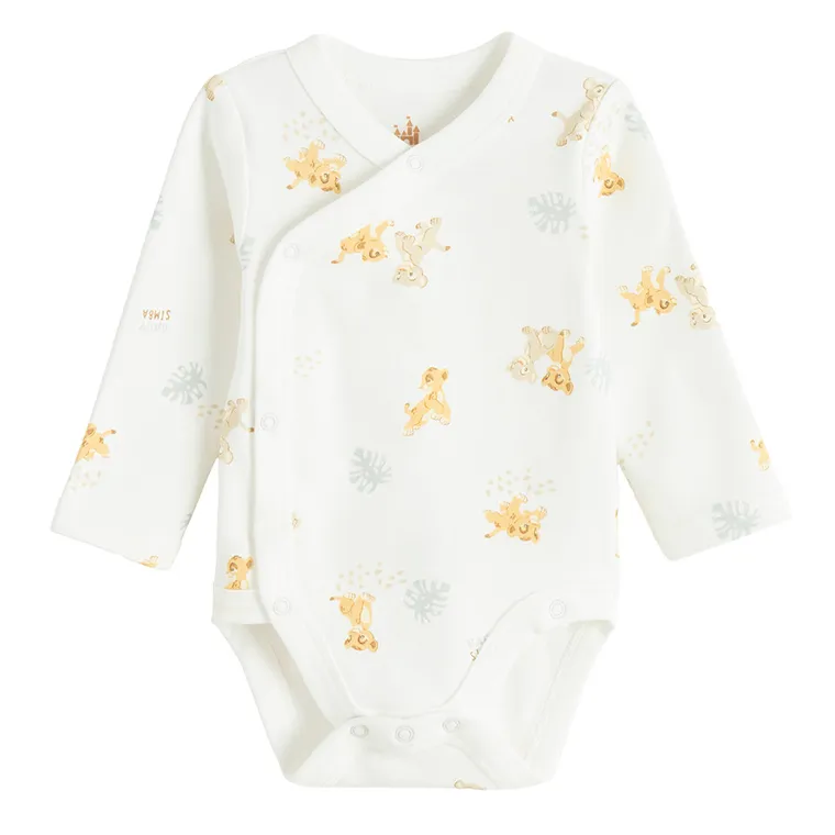 Cool Club, Body chłopięce z długim rękawem, białe, Król Lew, zestaw, 2 szt.