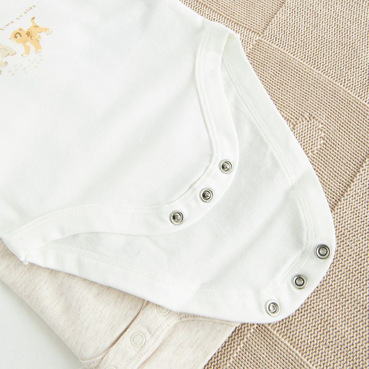 Cool Club, Body chłopięce z krótkim rękawem, mix, zestaw, 4 szt., Król Lew