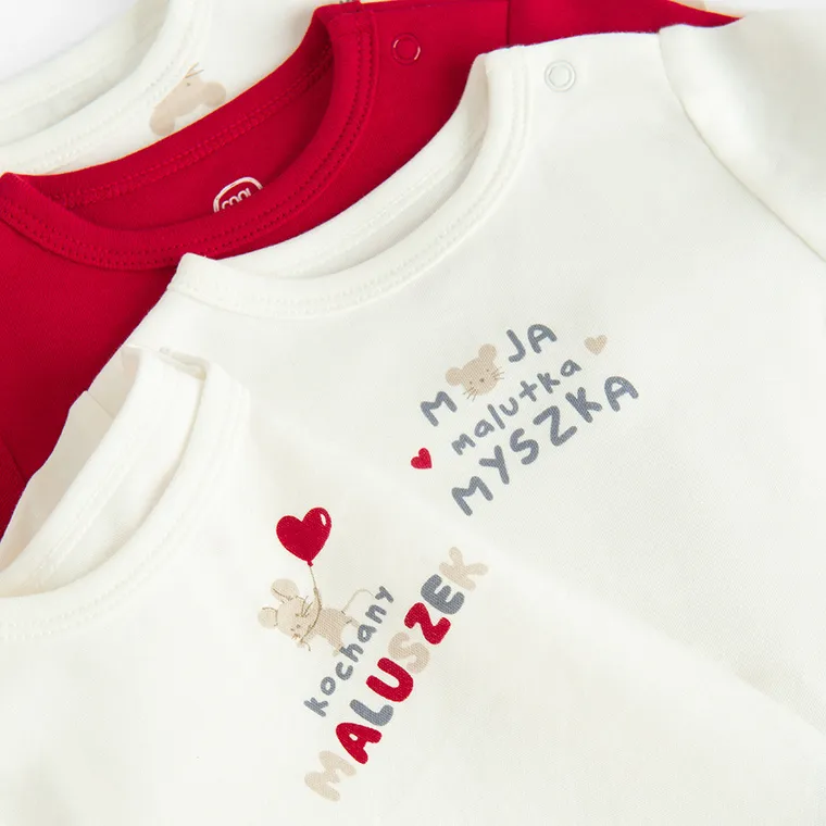 Cool Club, Body dziecięce z długim rękawem, mix, zestaw, 4 szt.