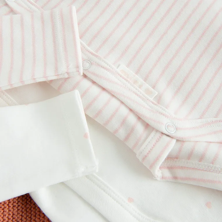 Cool Club, Body dziewczęce z długim rękawem, białe, zestaw, 2 szt.