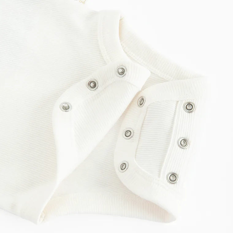 Cool Club, Body dziewczęce z długim rękawem, prążkowane, białe