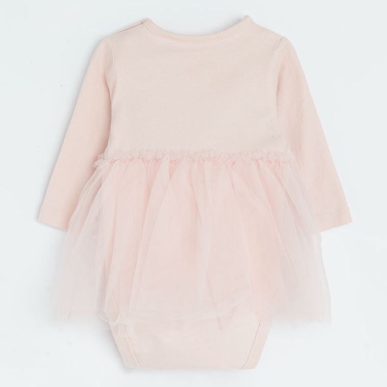 Cool Club, Body dziewczęce z długim rękawem, różowe