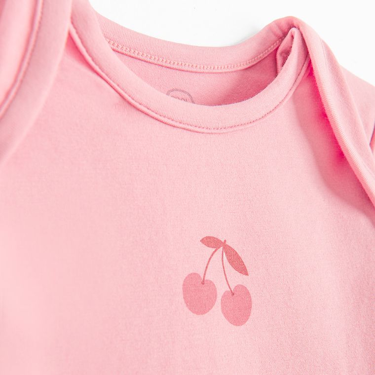 Cool Club, Body dziewczęce z długim rękawem, różowe, zestaw, 3 szt.