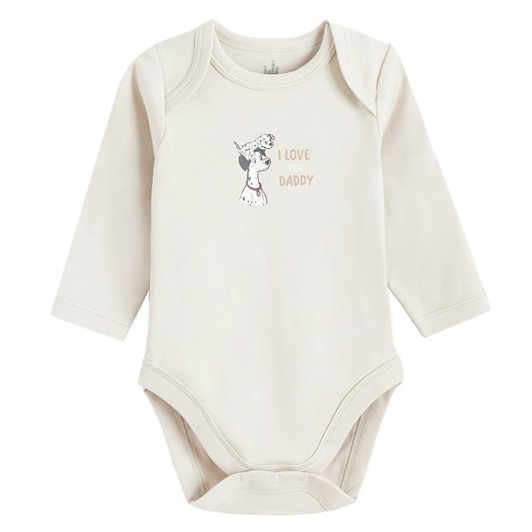 Cool Club, Body niemowlęce z długim rękawem, mix, 101 Dalmatyńczyków, zestaw, 3 szt.