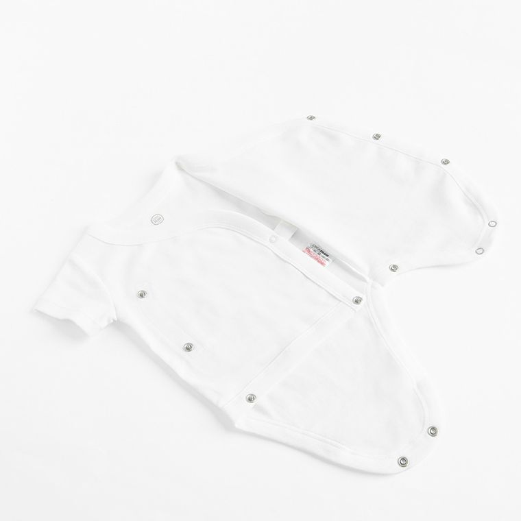 Cool Club, Body niemowlęce z krótkim rękawem, białe, zestaw, 5 szt.