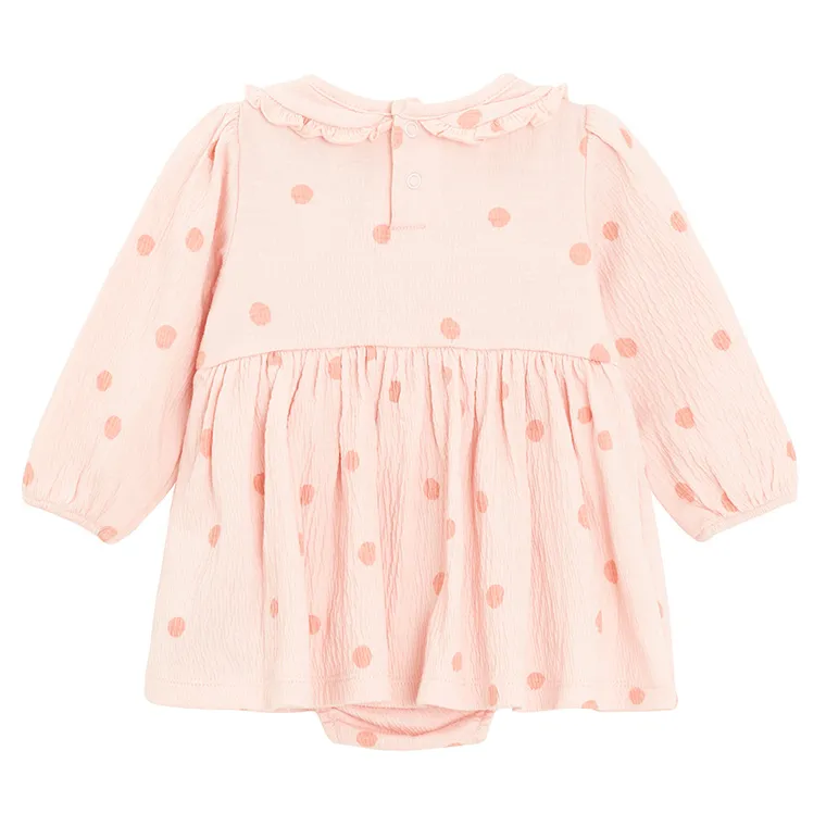 Cool Club, Body sukienka dziewczęce z długim rękawem, różowe