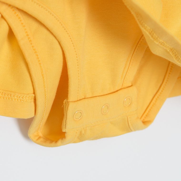 Cool Club, Body sukienka dziewczęce z krótkim rękawem, żółte