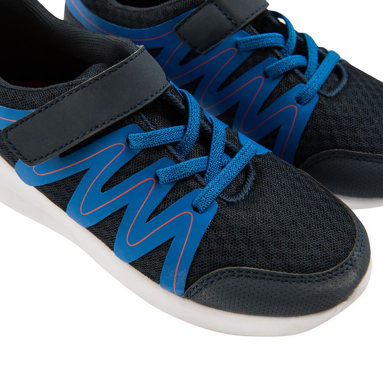 Cool Club, Buty sportowe chłopięce, szre, niebieskie wstawki