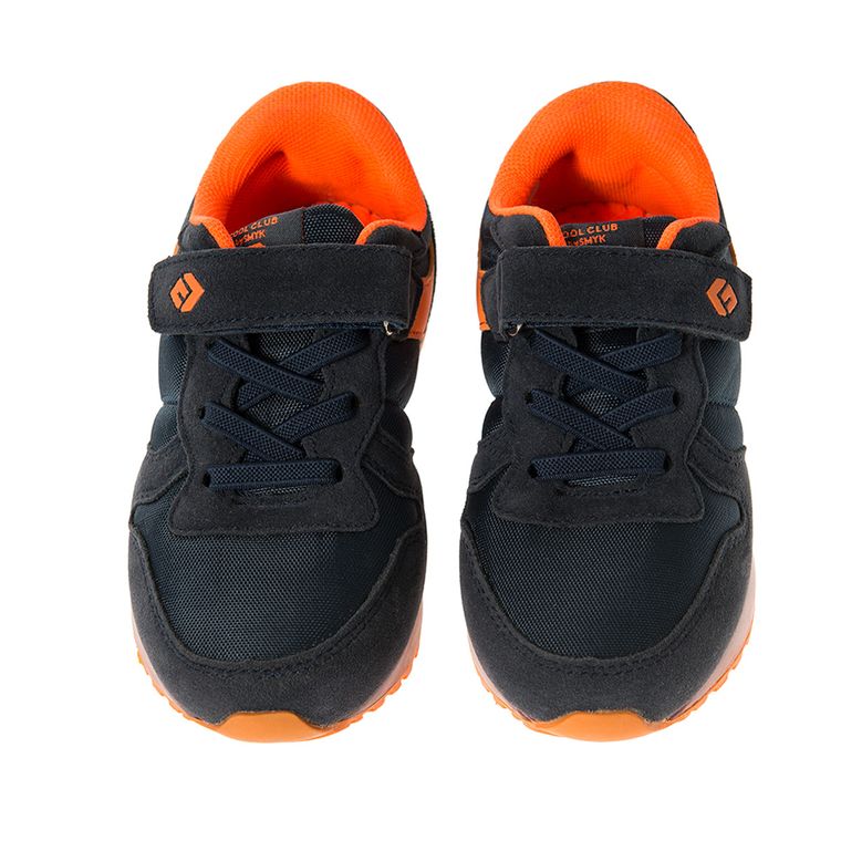 Cool Club, Buty sportowe chłopięce, ze świecącą podeszwą, granatowe