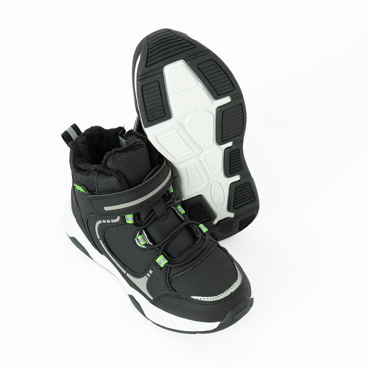 Cool Club, Buty zimowe chłopięce, czarne, ocieplane