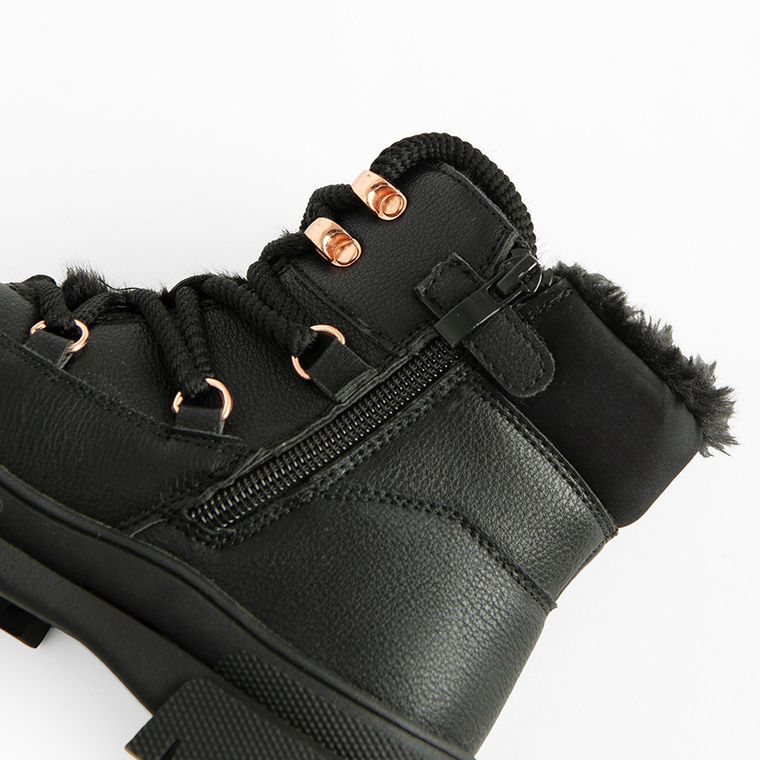 Cool Club, Buty zimowe dziewczęce, ocieplane, czarne