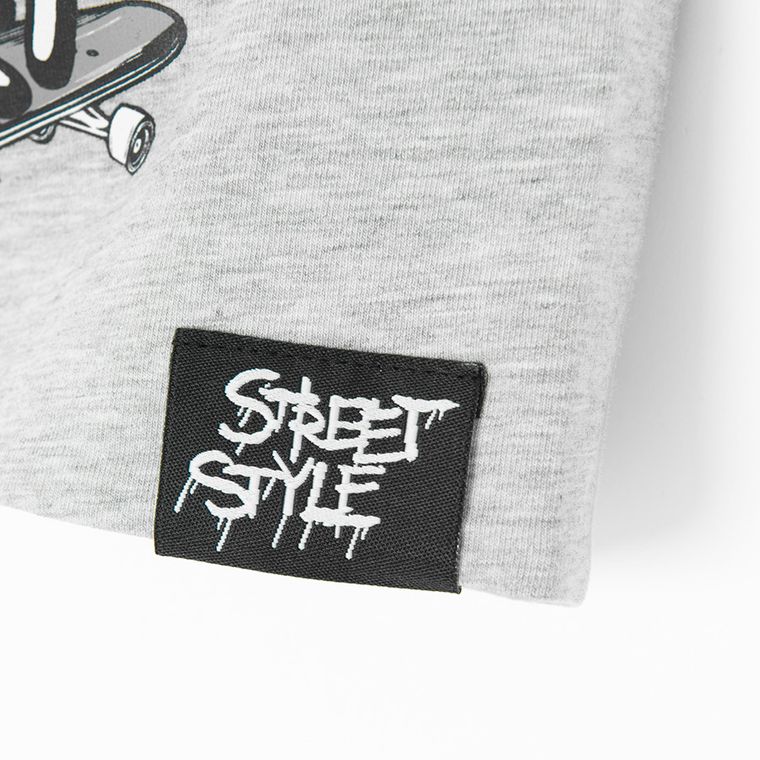 Cool Club, Czapka chłopięca, dwustronna, czarno-szara