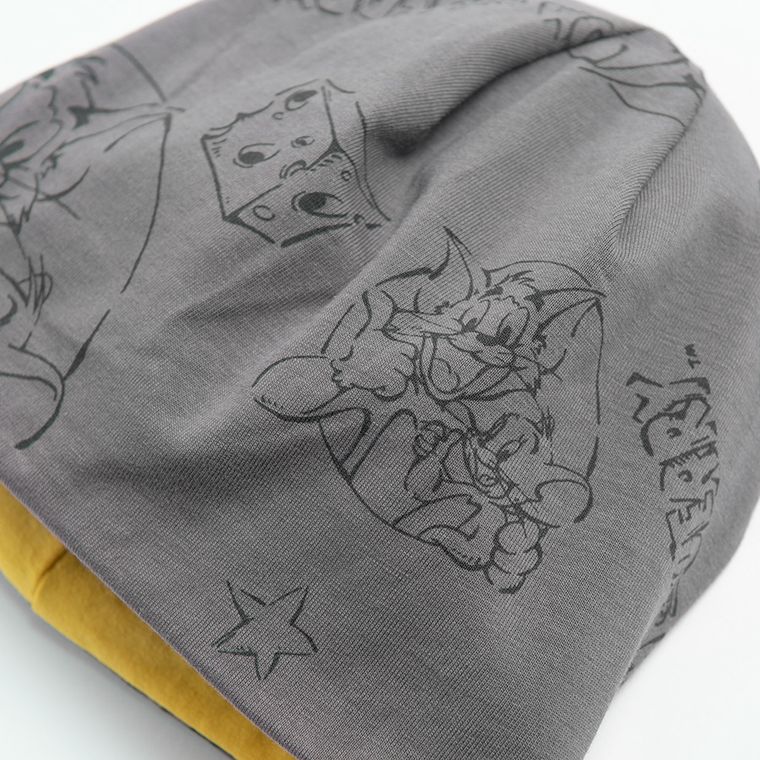 Cool Club, Czapka chłopięca, dwustronna, żółta, Tom & Jerry