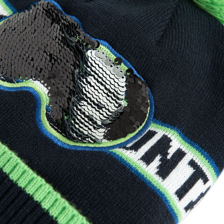 Cool Club, Czapka chłopięca z pomponem, granatowa