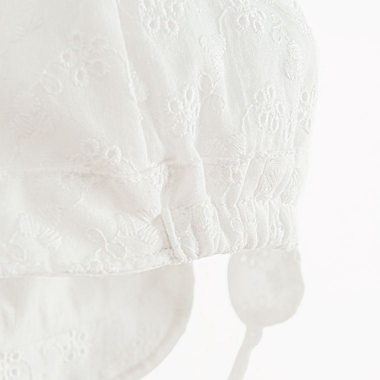 Cool Club, Czapka dziewczęca, wiązana, biała