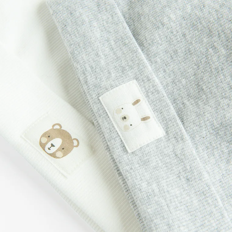 Cool Club, Czapka niemowlęca, prążkowana, mix, zestaw, 2 szt.