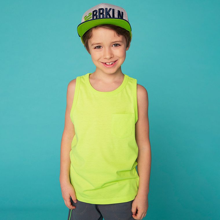 Cool Club, Czapka z daszkiem chłopięca, szara, NYC BRKLN