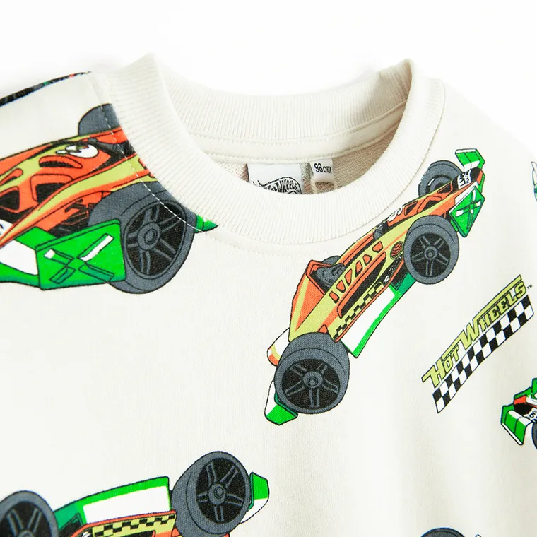 Cool Club, Dres chłopięcy, beżowy, Hot Wheels