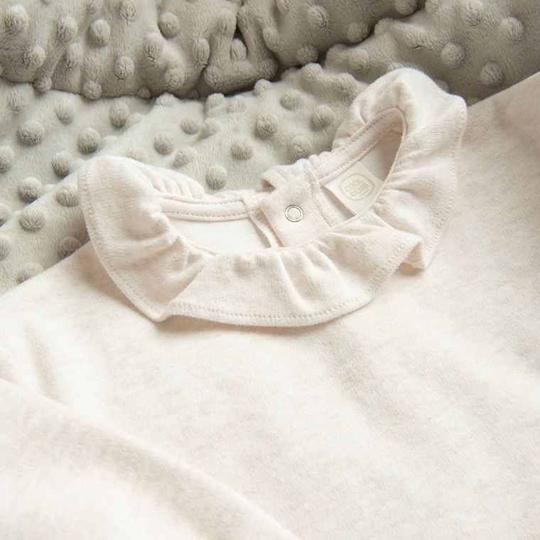 Cool Club, Dres dziewczęcy, beżowy melanż