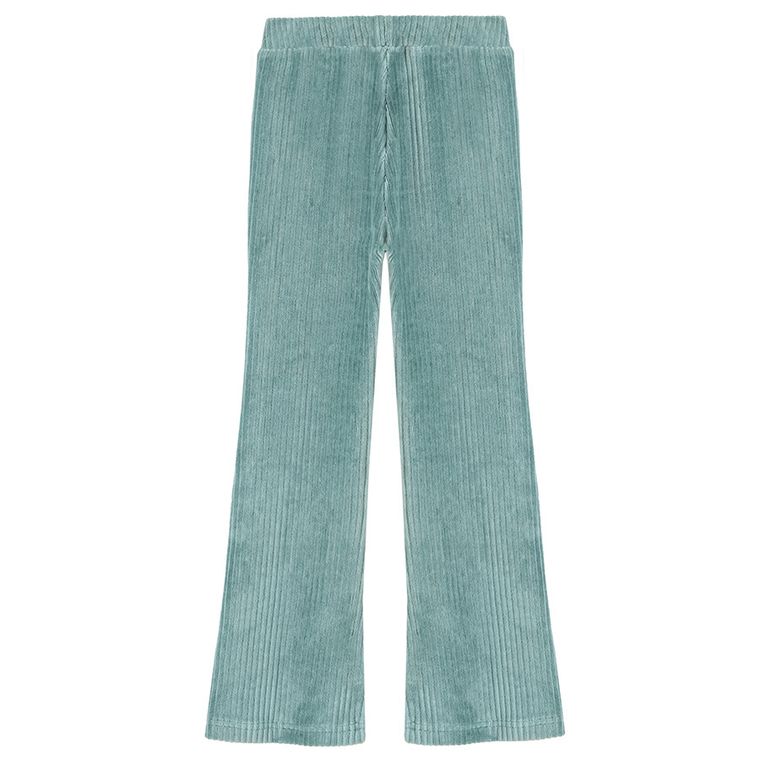 Cool Club, Jegginsy dziewczęce, flare, welurowe, zielone