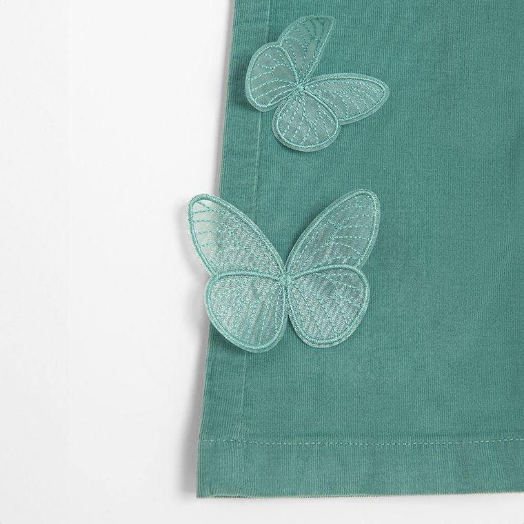 Cool Club, Jegginsy dziewczęce, sztruksowe, turkusowe