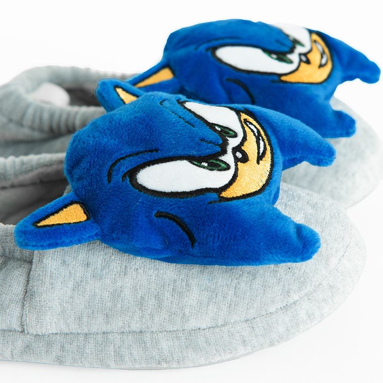 Cool Club, Kapcie chłopięce, szare, Sonic the Hedgehog