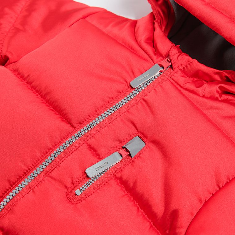 Cool Club, Kombinezon chłopięcy z kapturem, czerwony