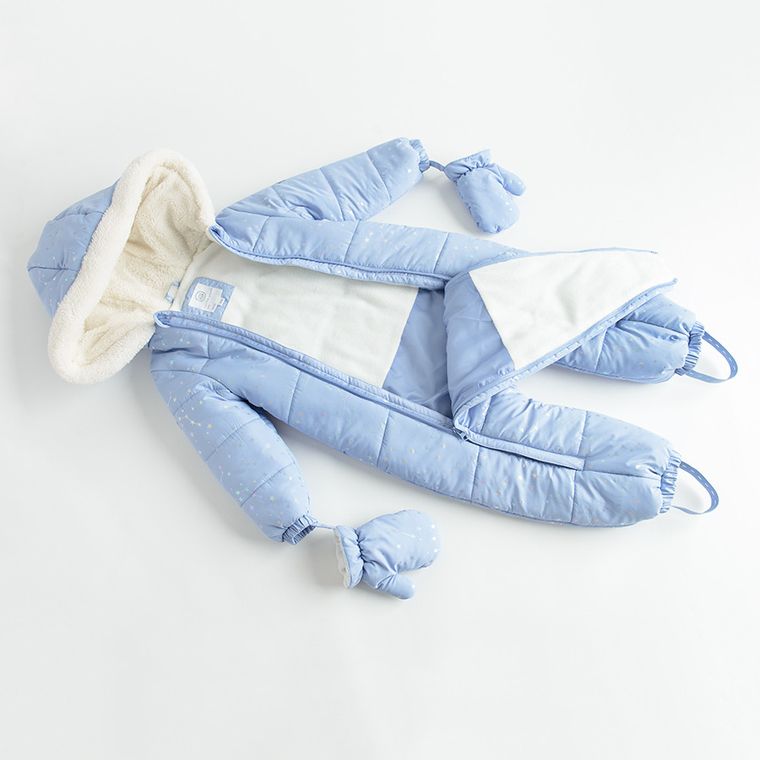 Cool Club, Kombinezon dziewczęcy z kapturem, ocieplany, niebieski