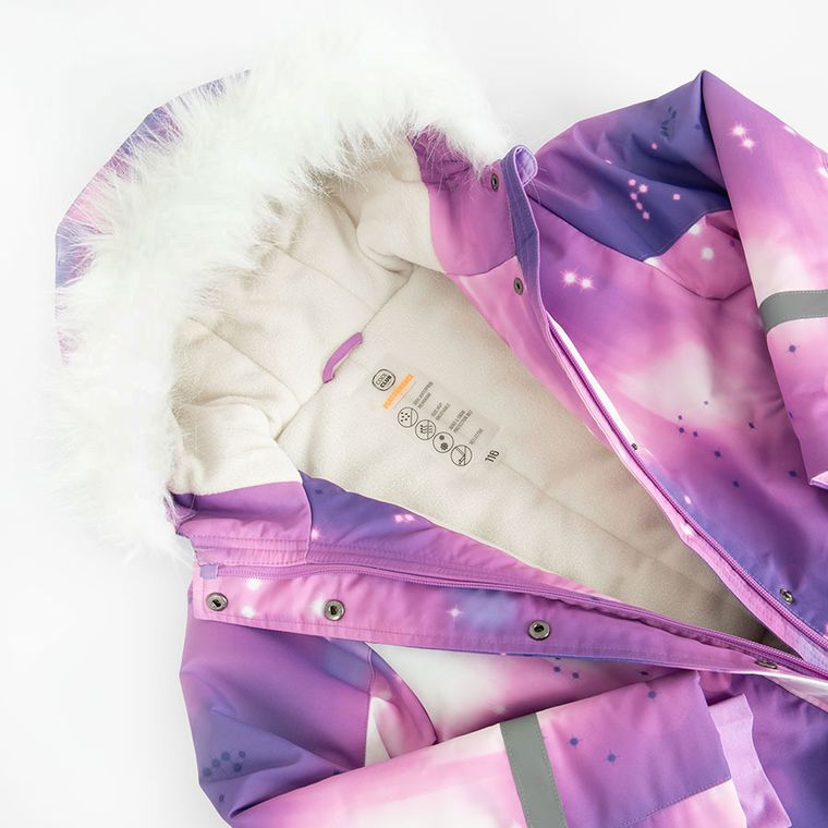 Cool Club, Kombinezon narciarski dziewczęcy z kapturem, ocieplany, mix