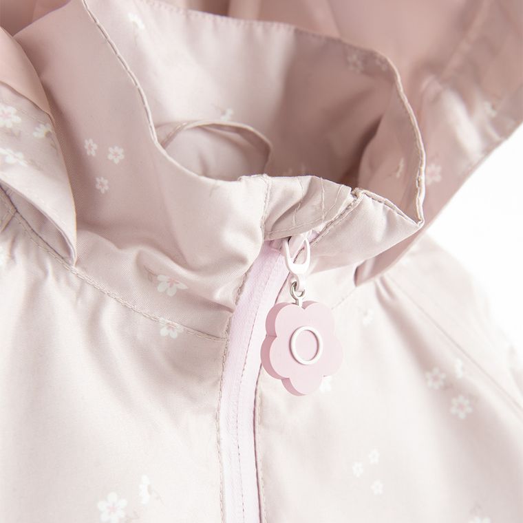 Cool Club, Kombinezon przeciwdeszczowy dziewczęcy z kapturem, różowy