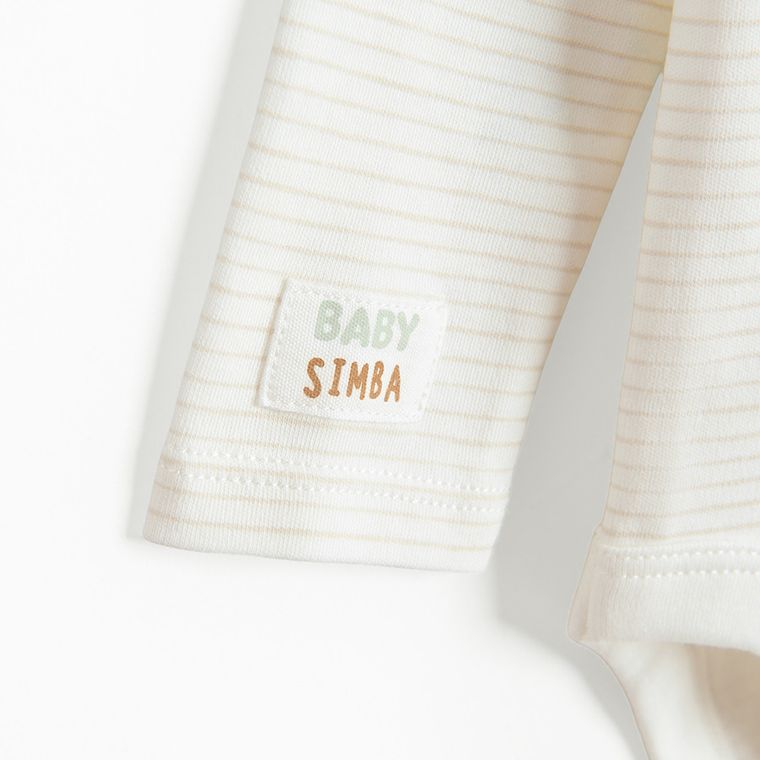 Cool Club, Komplet chłopięcy, Body z długim rękawem, Śpiochy, welurowe, mix, Król Lew