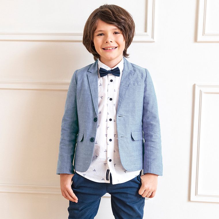 Cool Club, Komplet chłopięcy, Koszula z krótkim rękawem, Mucha, biała, żaglówki