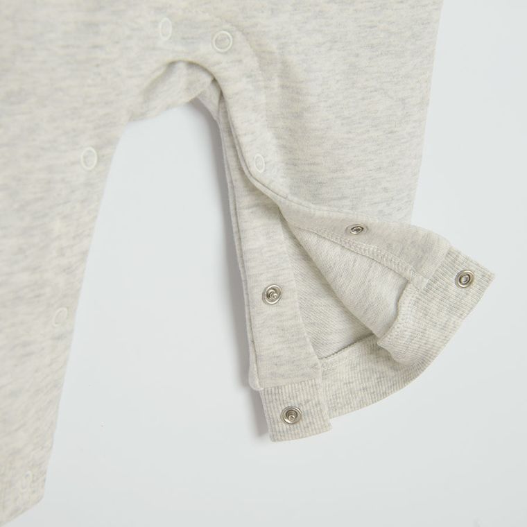 Cool Club, Komplet chłopięcy, Pajac, Czapka, szaro-żółty, Kubuś Puchatek