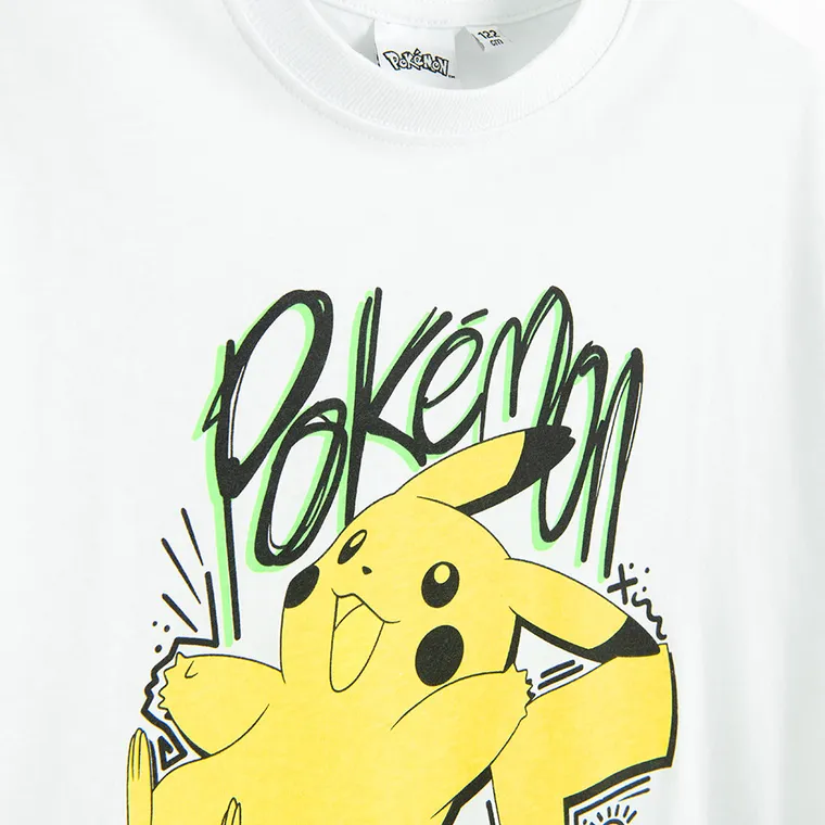Cool Club, Komplet chłopięcy, T-shirt, Szorty, mix, Pokemon